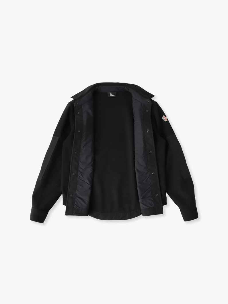 トップジャージー シャツジャケット 詳細画像 black 2