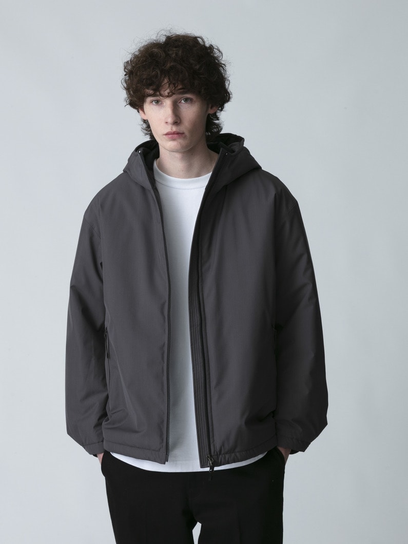 ウールブレンド パファー フーデッドジャケット 詳細画像 gray 1