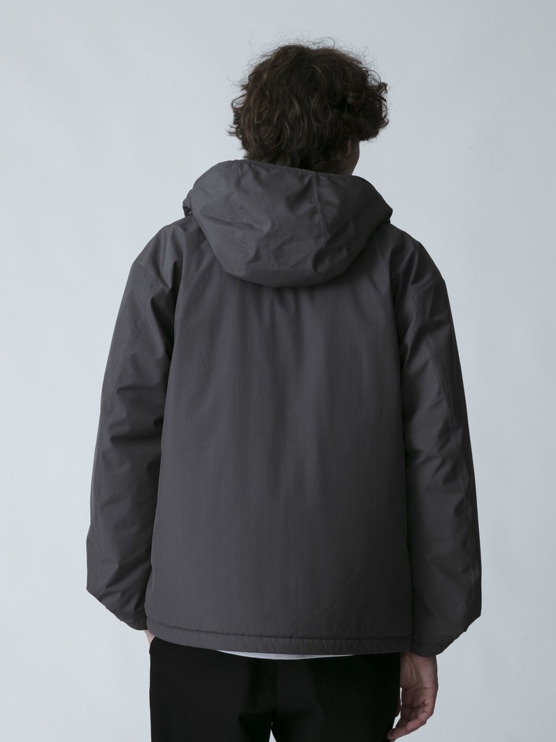 ウールブレンド パファー フーデッドジャケット 詳細画像 gray 3