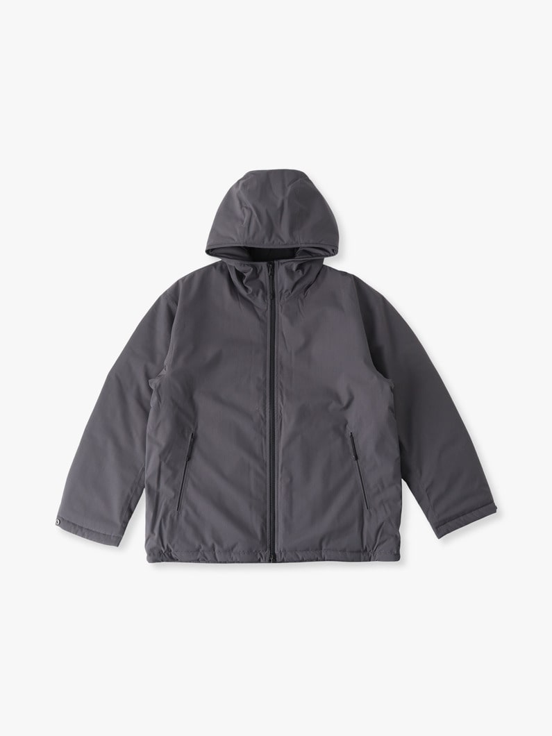 ウールブレンド パファー フーデッドジャケット 詳細画像 gray 4