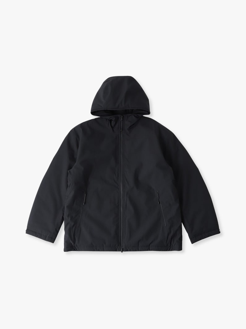 ウールブレンド パファー フーデッドジャケット 詳細画像 black 4