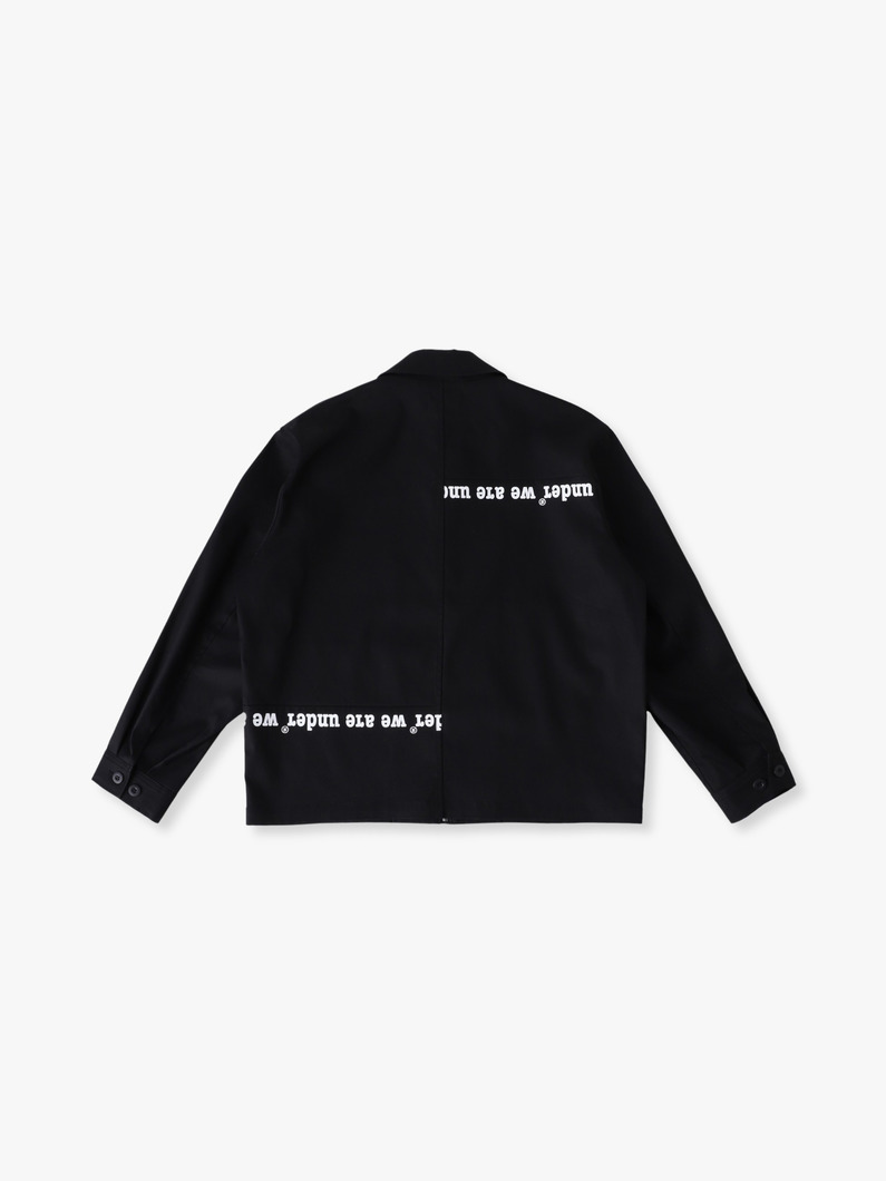 スプリットロゴ ヴィンテージギャバジン ブルゾン 詳細画像 black 1