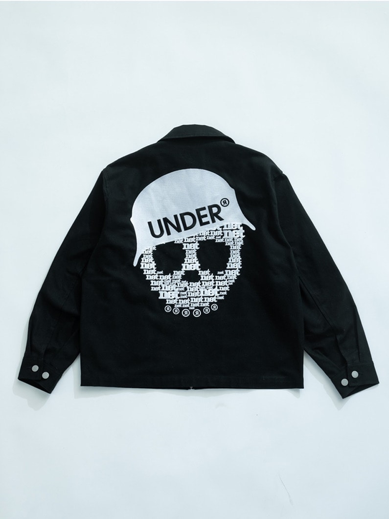 ヴィンテージギャバジン スカル ブルゾン 詳細画像 black 2