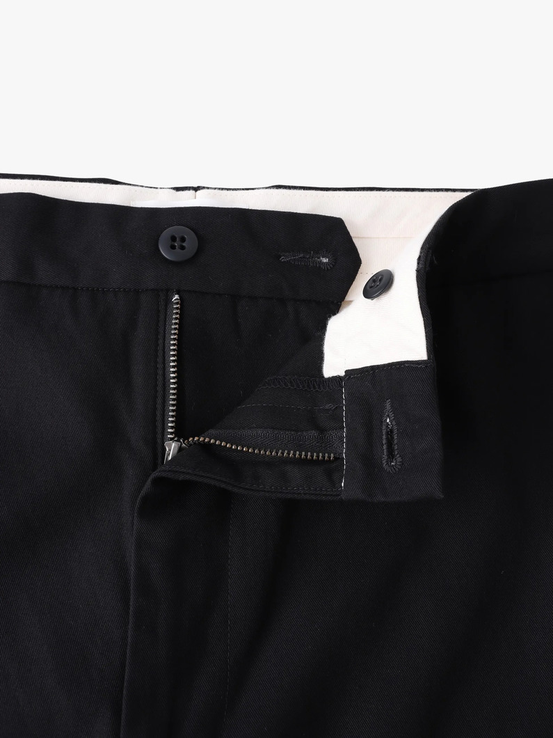 ワイドフィット コットンパンツ 詳細画像 black 2