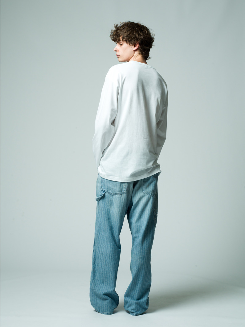 ヘリンボーンデニム ペインターパンツ 詳細画像 blue 3