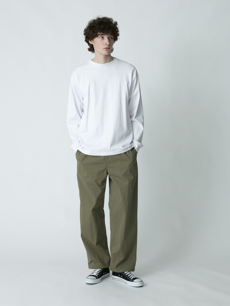 コットンナイロン イージーパンツ 詳細画像 olive 2