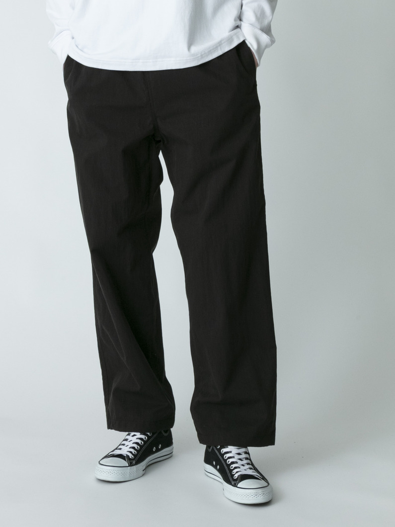 コットンナイロン イージーパンツ 詳細画像 black