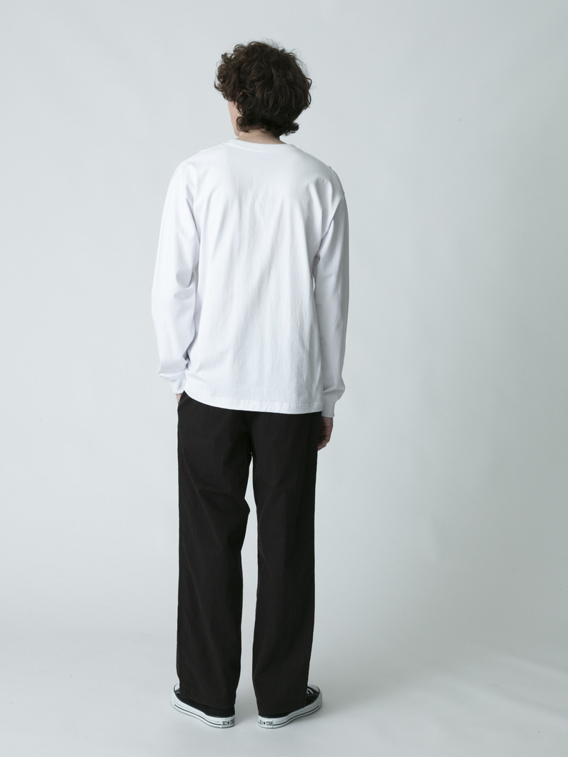 コットンナイロン イージーパンツ 詳細画像 black 4