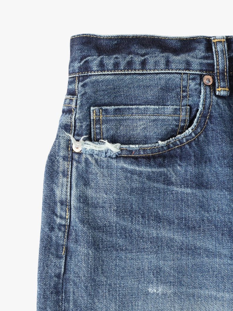 ワイドフィット デニムパンツ 詳細画像 blue 3