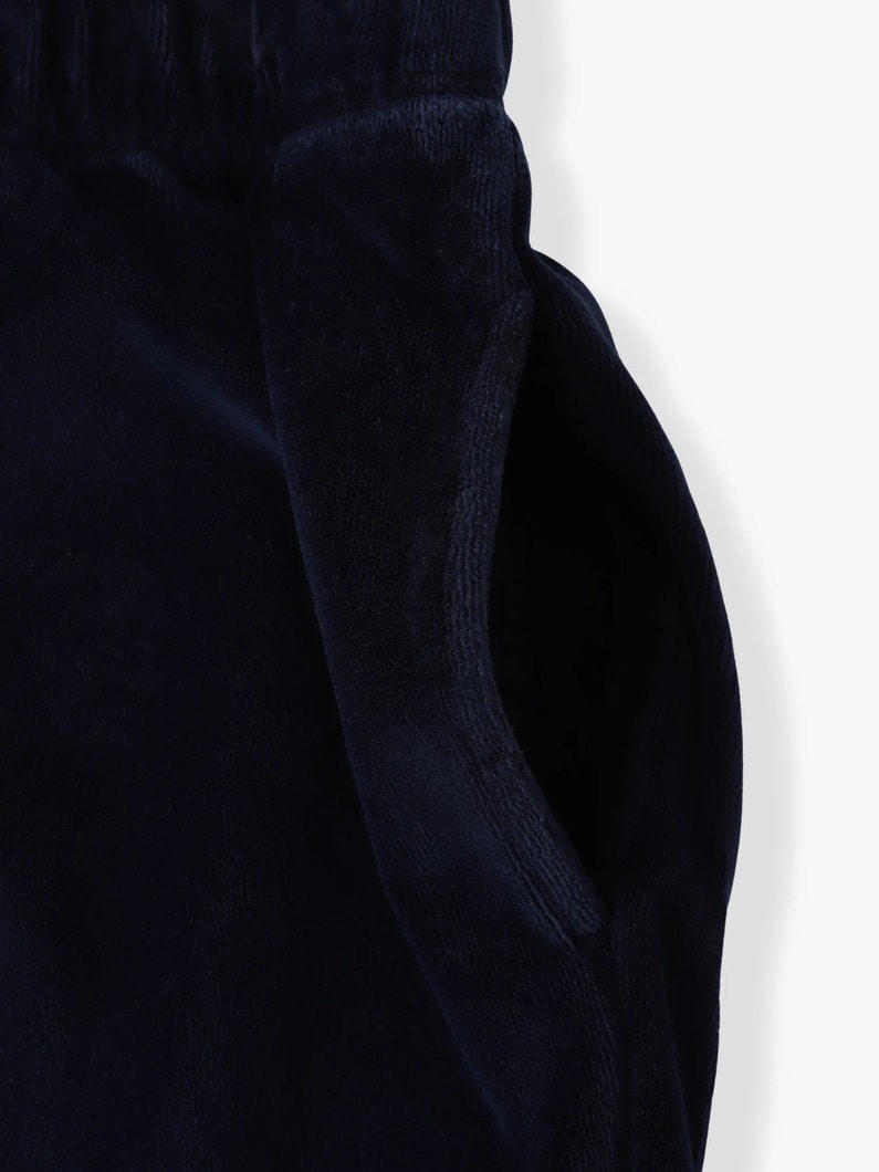 ベロア リラックスフィット パンツ 詳細画像 black 2