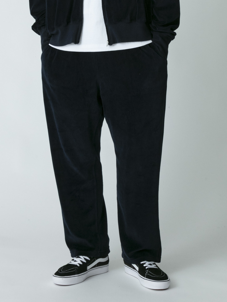 ベロア リラックスフィット パンツ 詳細画像 navy