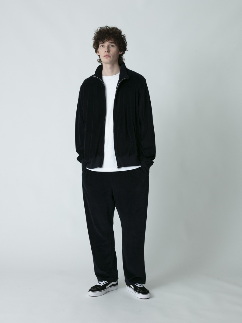 ベロア リラックスフィット パンツ 詳細画像 navy 2