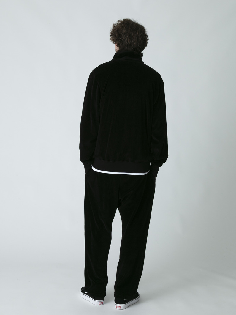 ベロア リラックスフィット パンツ 詳細画像 black 4