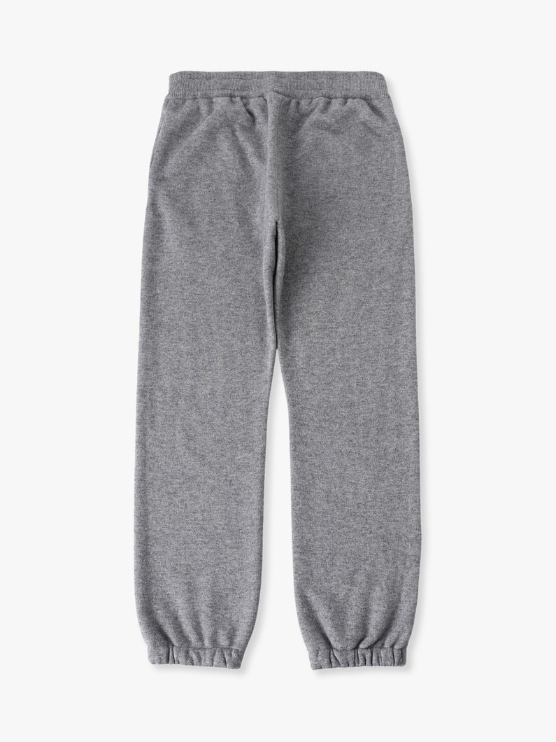 カシミア シルク パイルライニング ニットパンツ 詳細画像 top gray 1