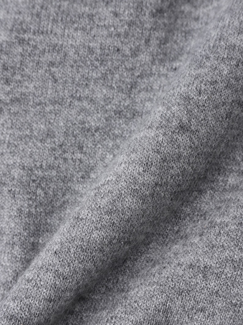 カシミア シルク パイルライニング ニットパンツ 詳細画像 top gray 4