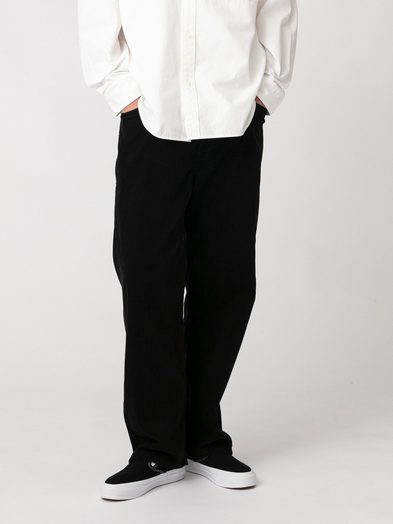 オーガニックコーデュロイ 5ポケット パンツ 詳細画像 black 1