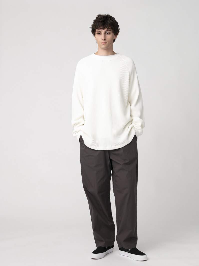 ウォッシュド ワイドフィット イージーパンツ 詳細画像 brown 2