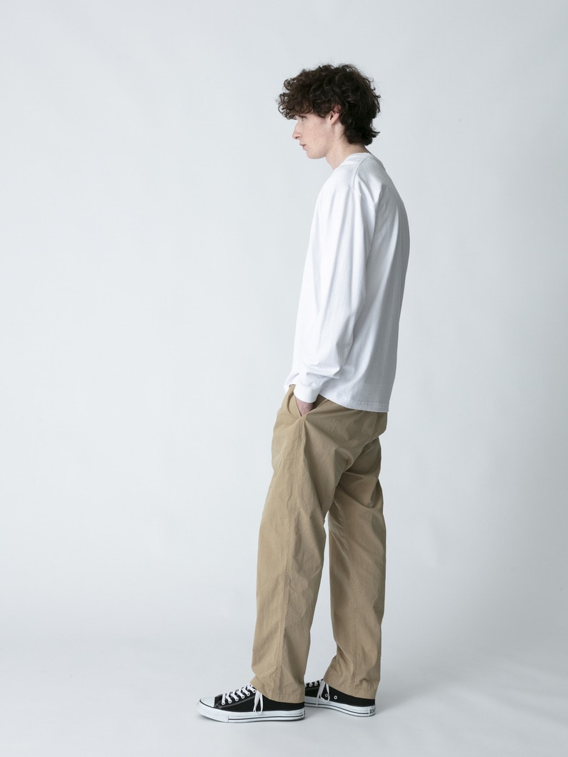 コットンナイロン テーパードフィット イージーパンツ 詳細画像 beige 3