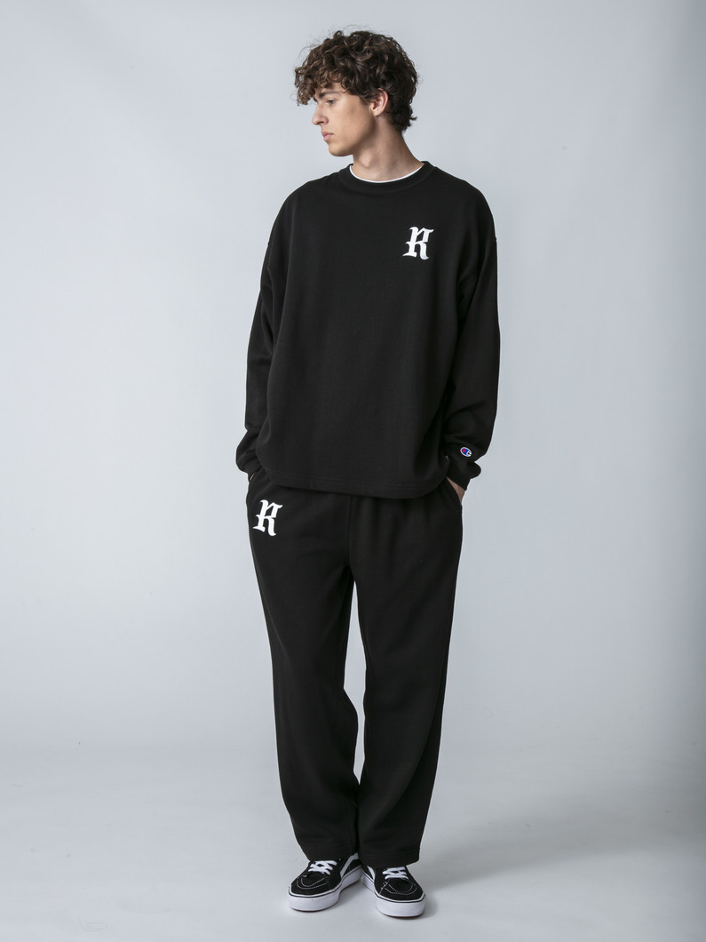 Rロゴ スウェットパンツ 詳細画像 black 2