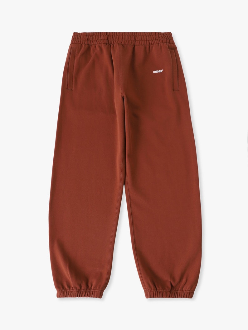 エンブロイダリーロゴ スウェットパンツ 詳細画像 brown