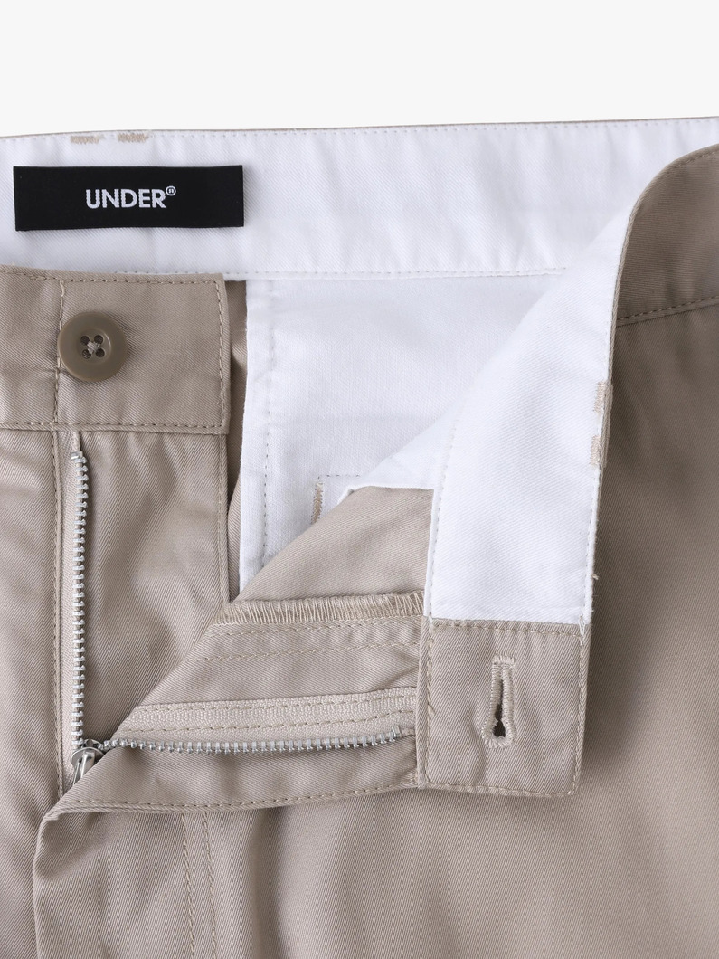 コットンギャバジン パンツ 詳細画像 brown 2