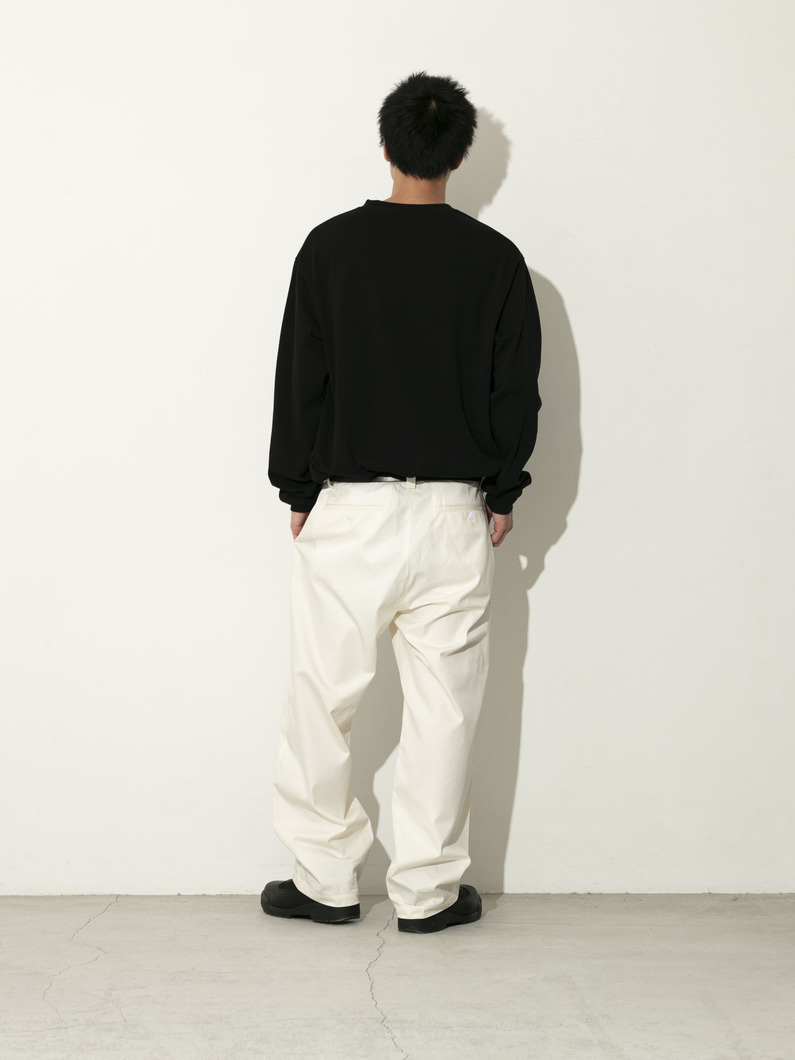 コットンギャバジン パンツ 詳細画像 off white 3