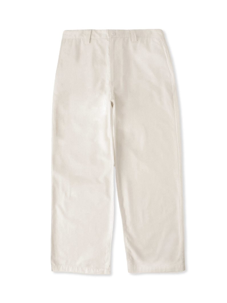 コットンギャバジン パンツ 詳細画像 off white 4