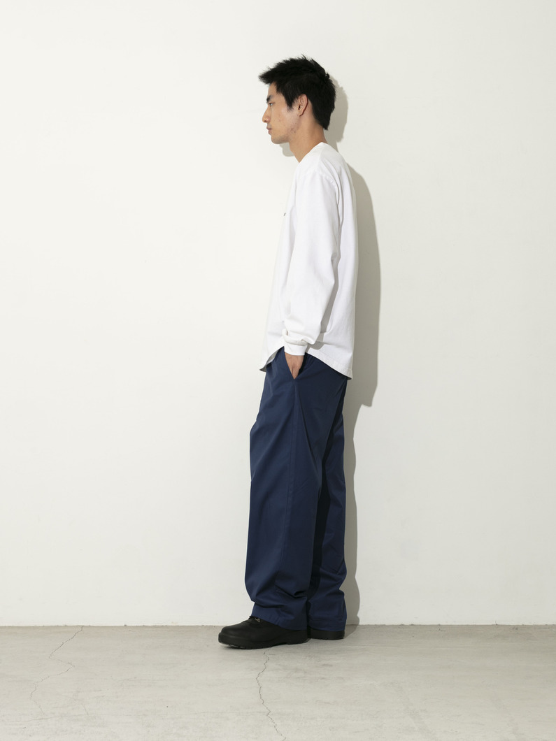 コットンギャバジン パンツ 詳細画像 navy 2