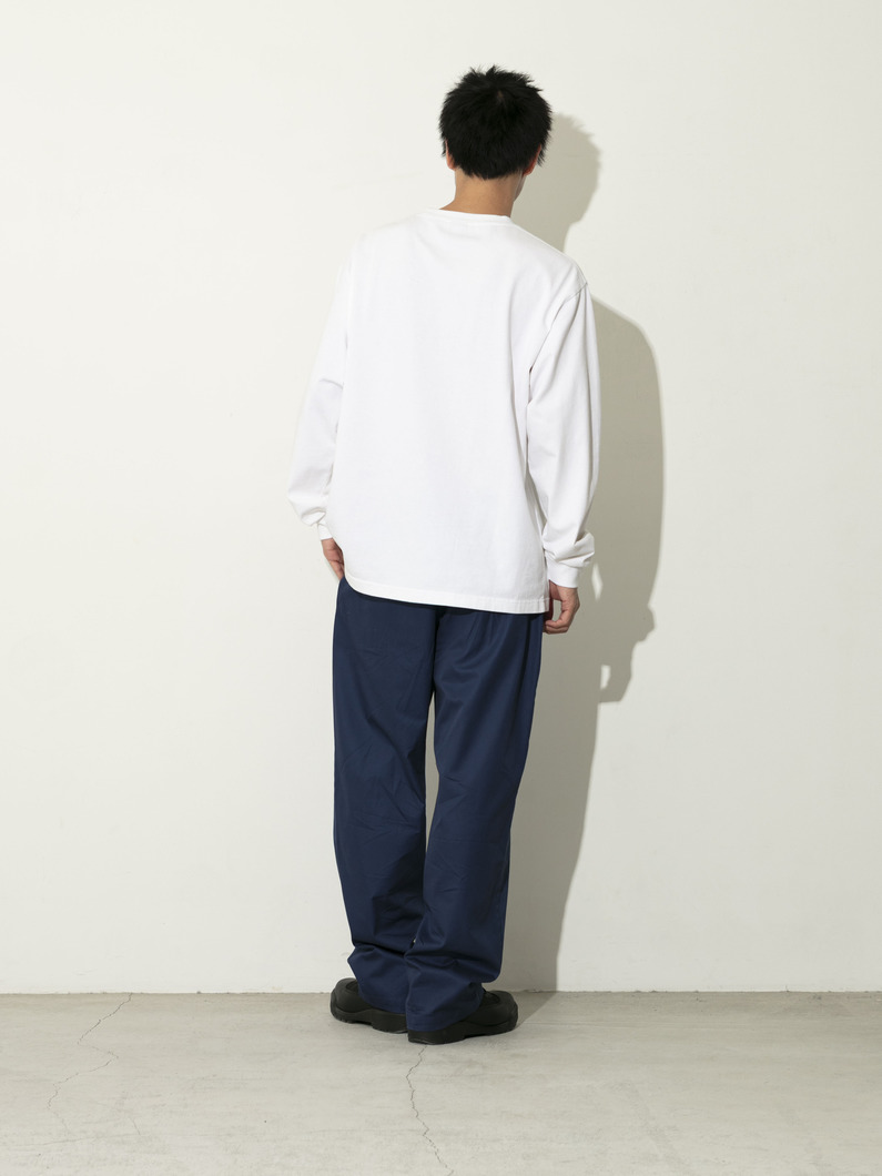 コットンギャバジン パンツ 詳細画像 navy 3