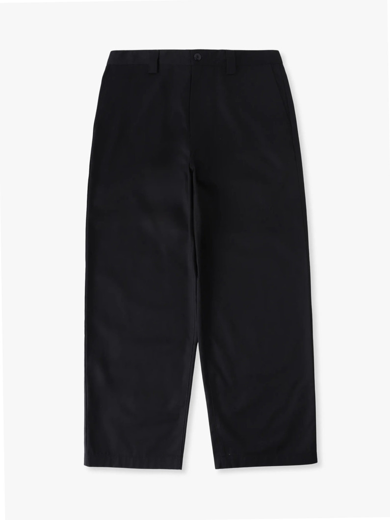 コットンギャバジン パンツ 詳細画像 black 4