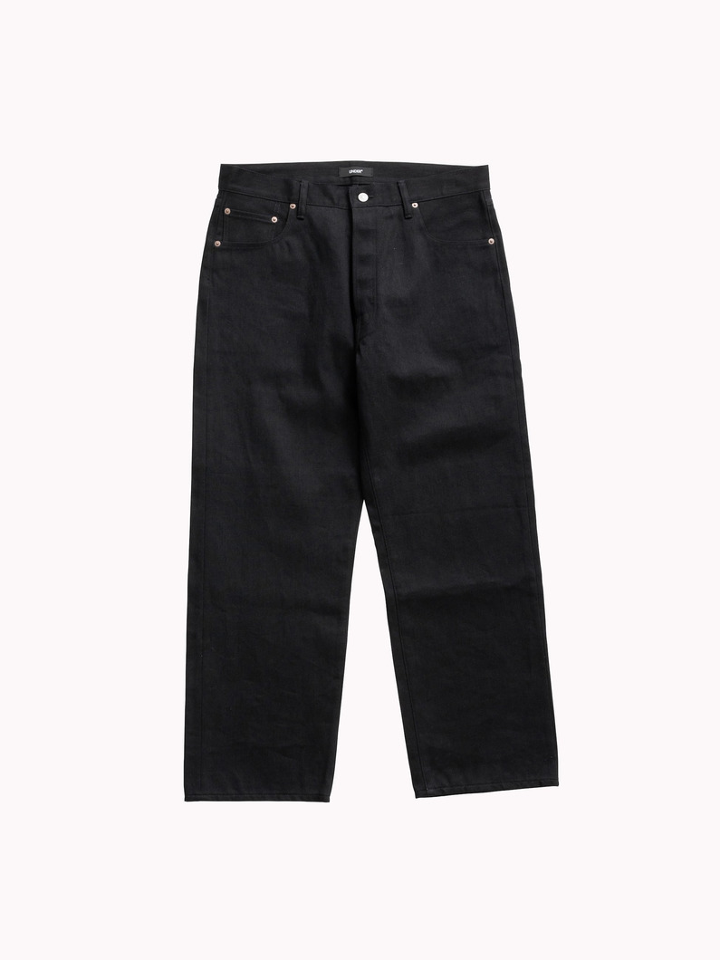 ブラック デニムパンツ 詳細画像 black 4