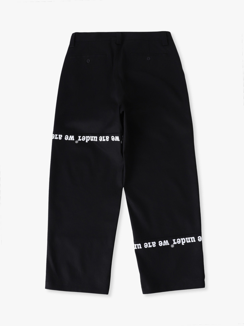 スプリットロゴ ヴィンテージギャバジン パンツ 詳細画像 white 1