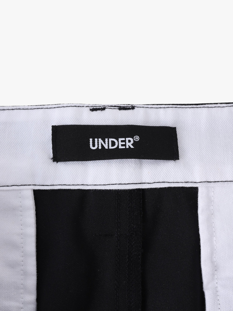 スプリットロゴ ヴィンテージギャバジン パンツ 詳細画像 white 4