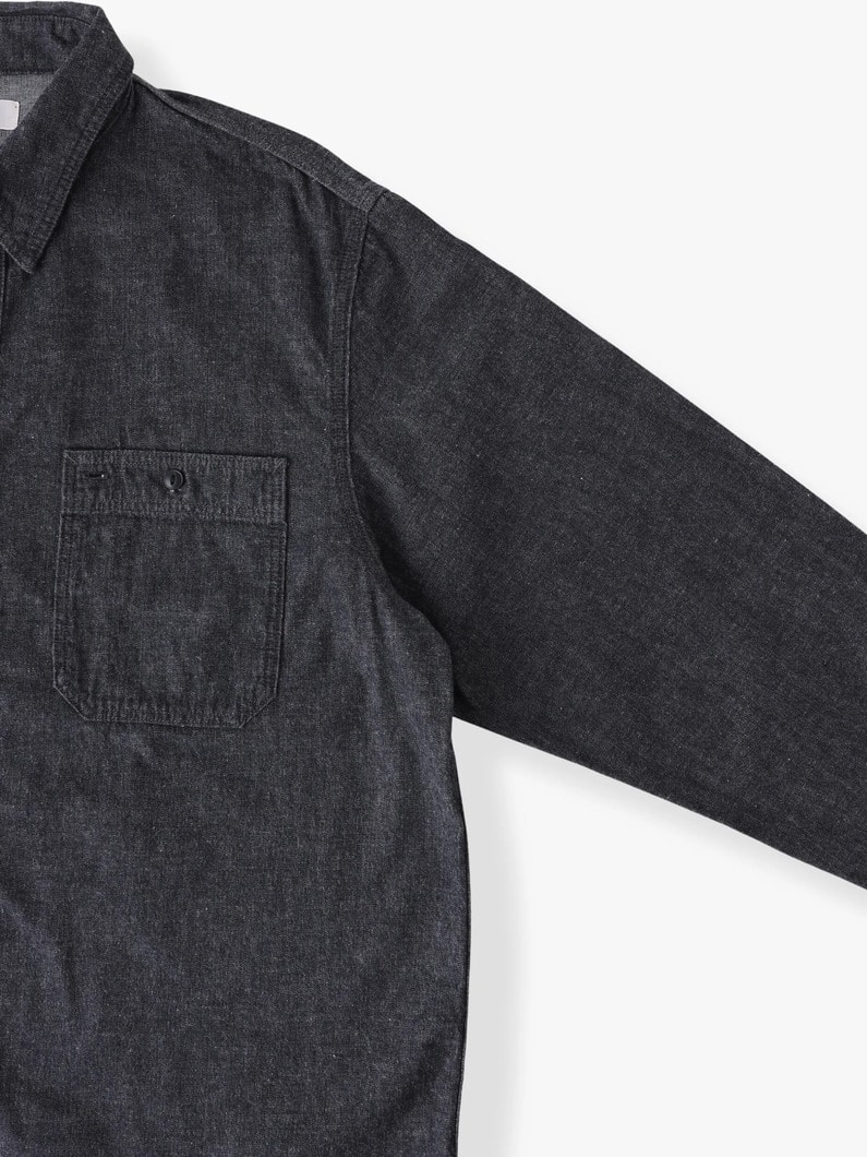 デニム ワークシャツ 詳細画像 indigo 2
