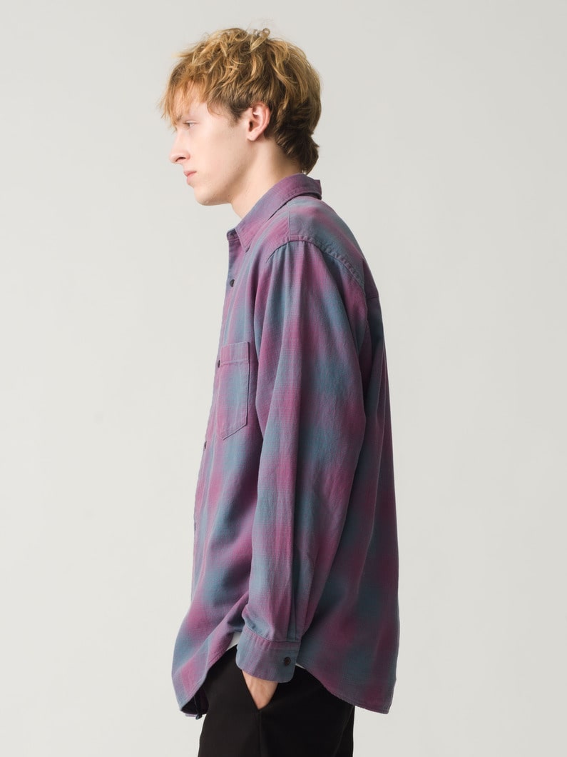 トップス Ron Herman Indigo Ombre Checked Shirt Indigo Checked Shirt｜Pick Up Item | RHC ronherman