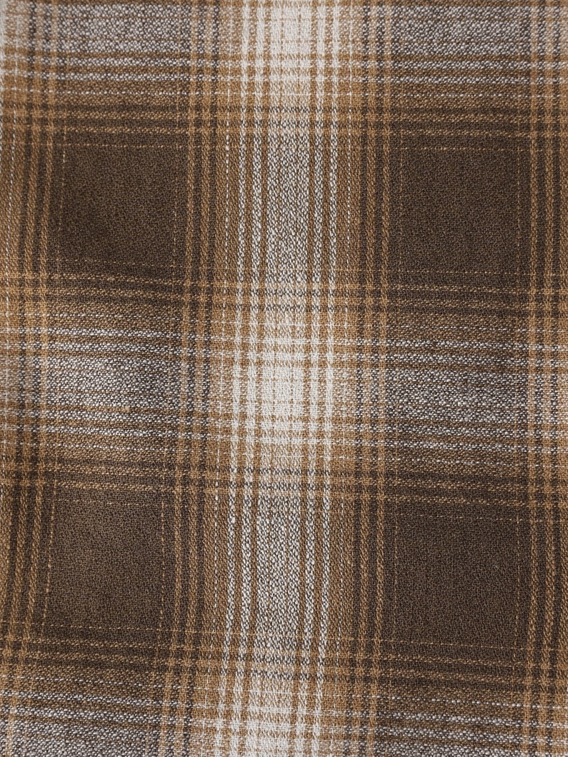 ドビークロスチェック シャツ 詳細画像 off white 3