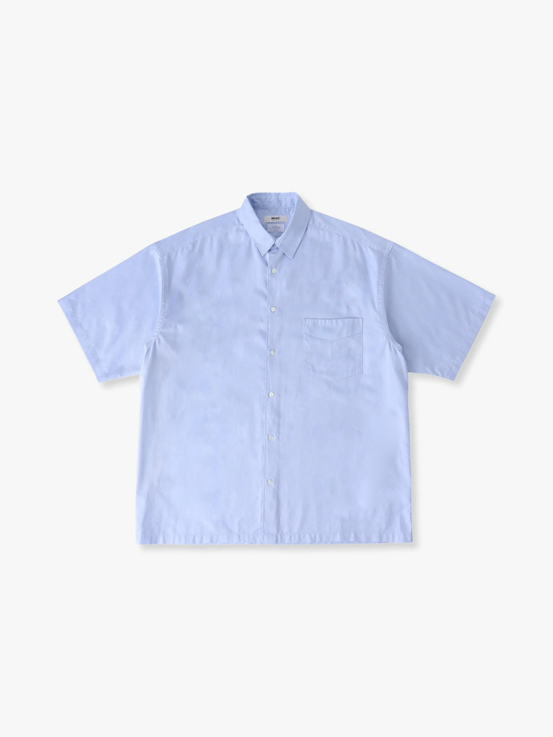 アルビニ オックスフォード ショートスリーブシャツ 詳細画像 sax