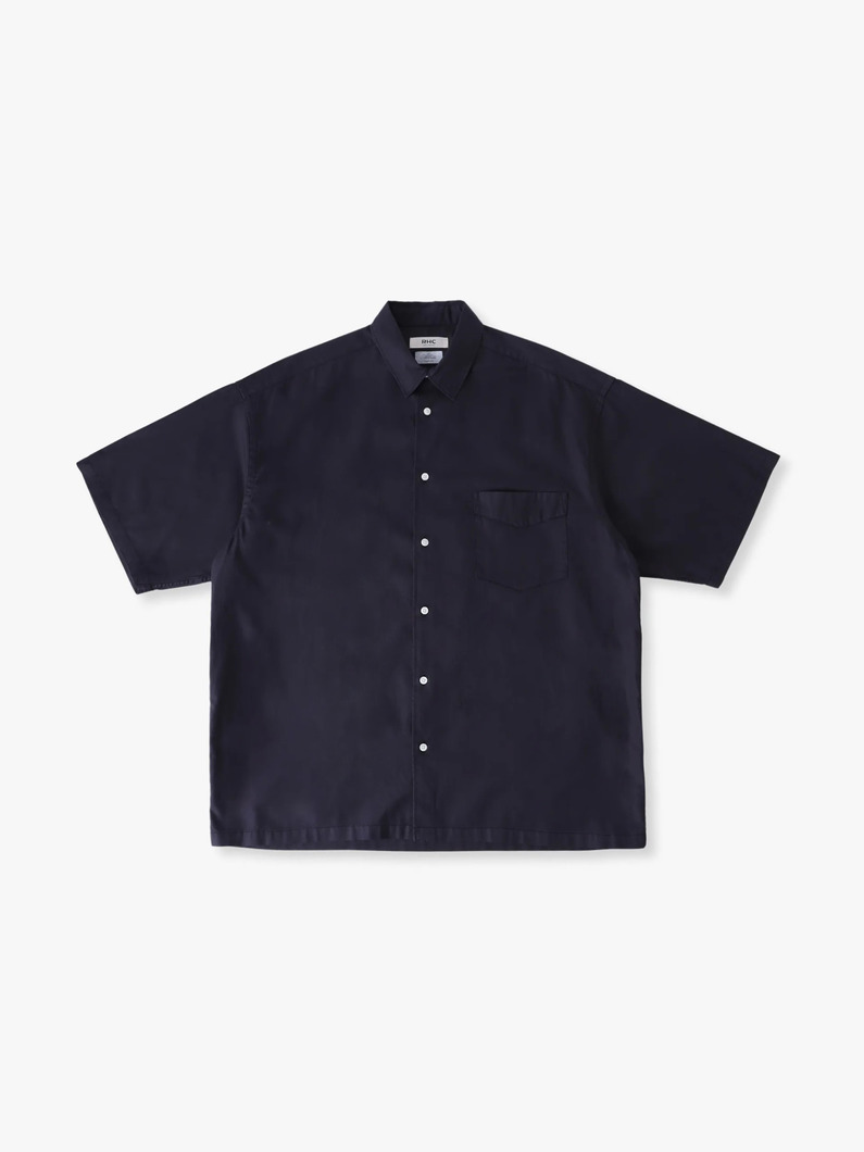 アルビニ オックスフォード ショートスリーブシャツ 詳細画像 navy