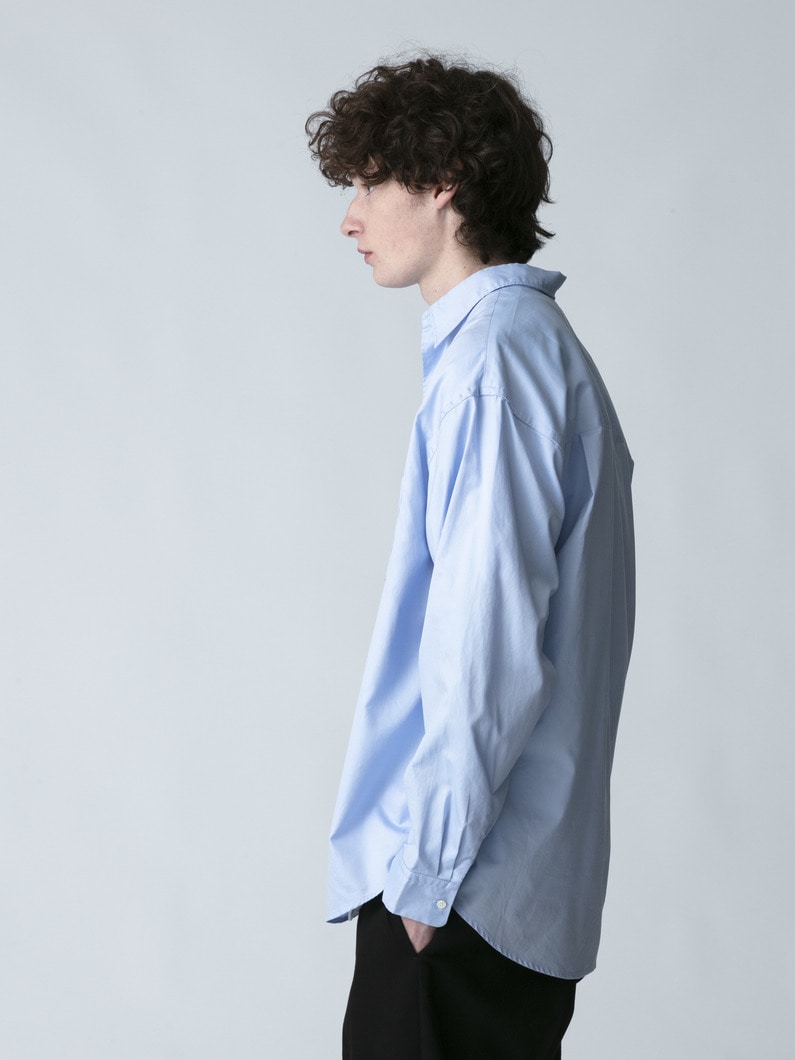 アルビニ オックスフォード シャツ 詳細画像 sax 2