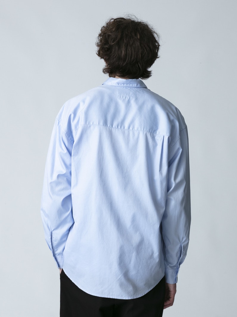 アルビニ オックスフォード シャツ 詳細画像 sax 3