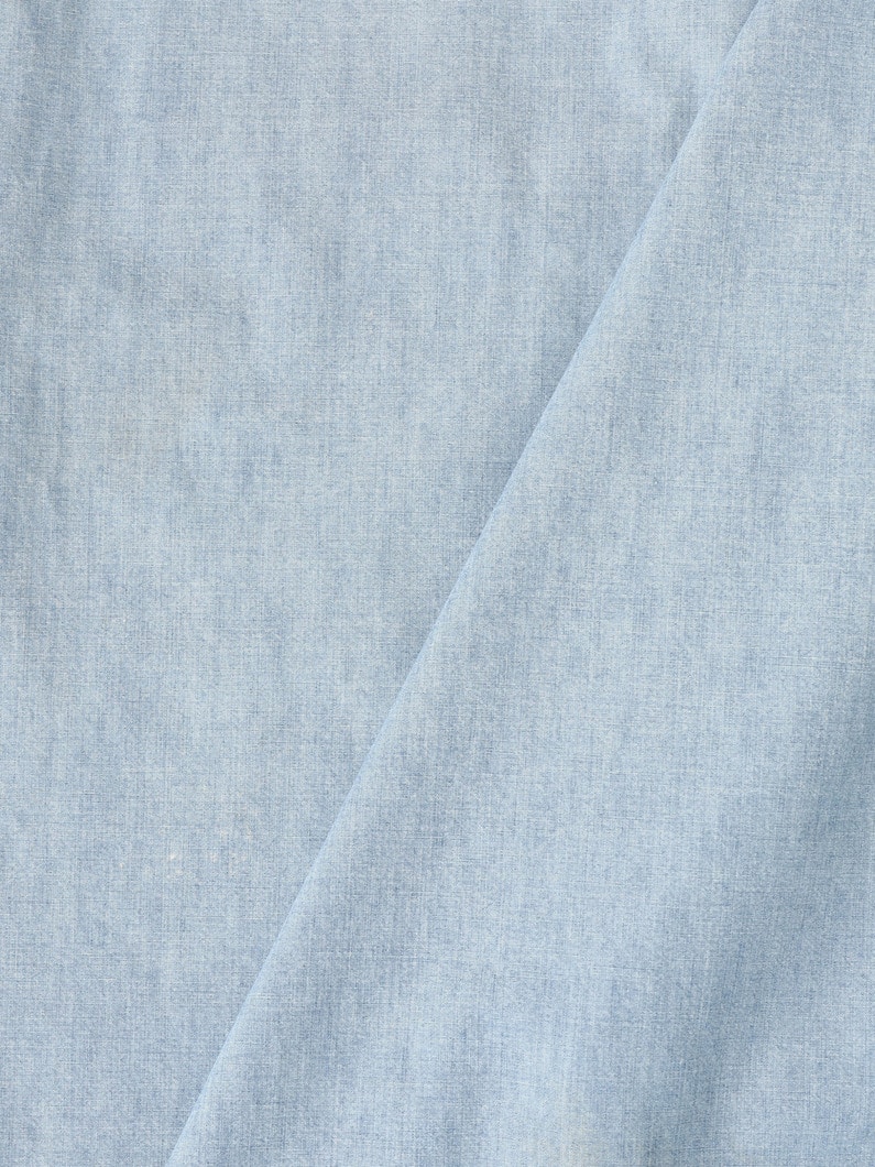 シャンブレーデニム シャツ 詳細画像 blue 3