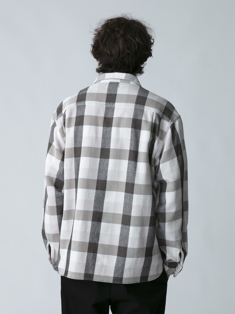 カルゼ チェックシャツ 詳細画像 white 3