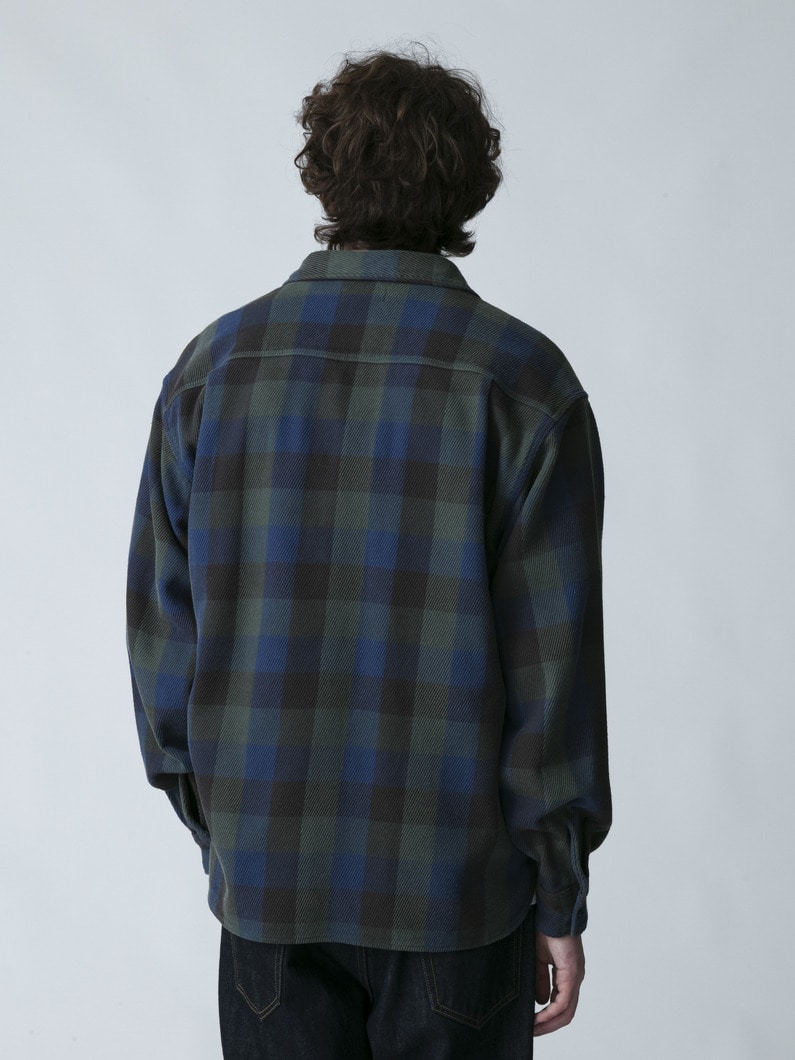 カルゼ チェックシャツ 詳細画像 blue 3