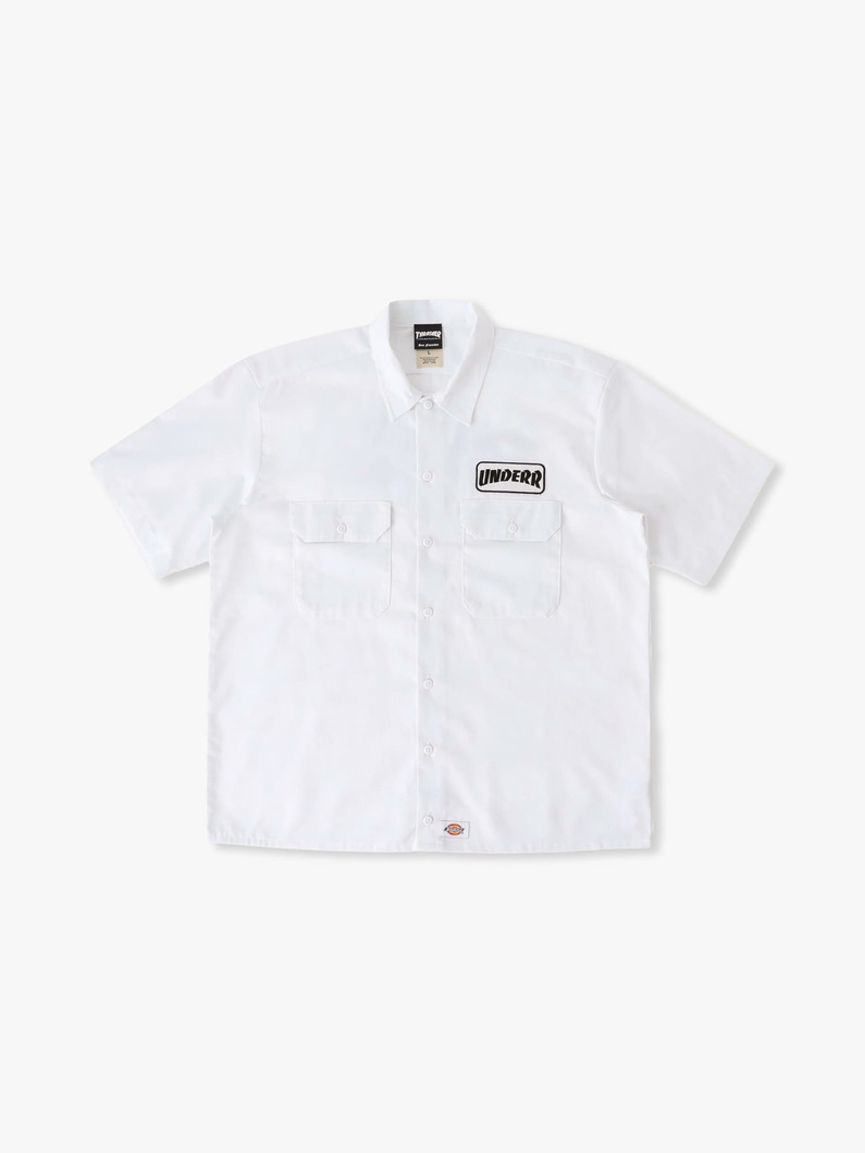 ロゴ ショートスリーブ シャツ 詳細画像 blue 4