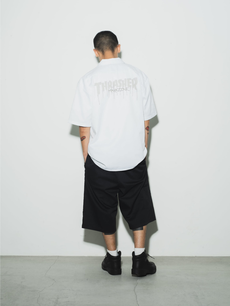 ロゴ ショートスリーブ シャツ 詳細画像 gray 3