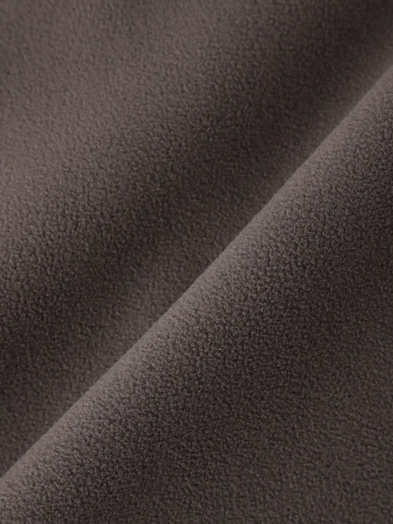 ノーカラー フリース カーディガン 詳細画像 khaki 3