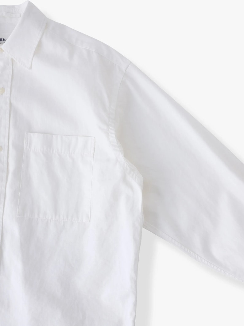 ウォッシュド ルーズフィット シャツ 詳細画像 white 2