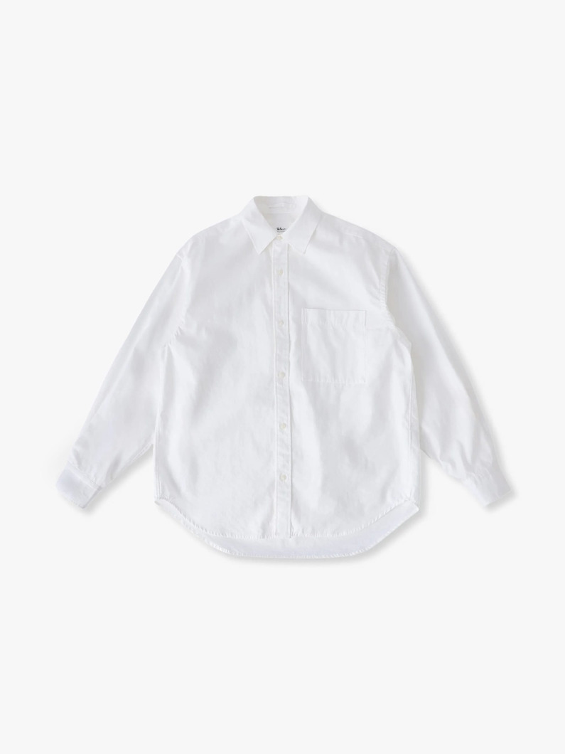 ウォッシュド ルーズフィット シャツ 詳細画像 white 3