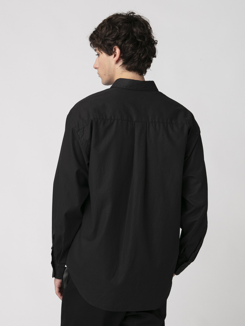 ウォッシュド ルーズフィット シャツ 詳細画像 black 2