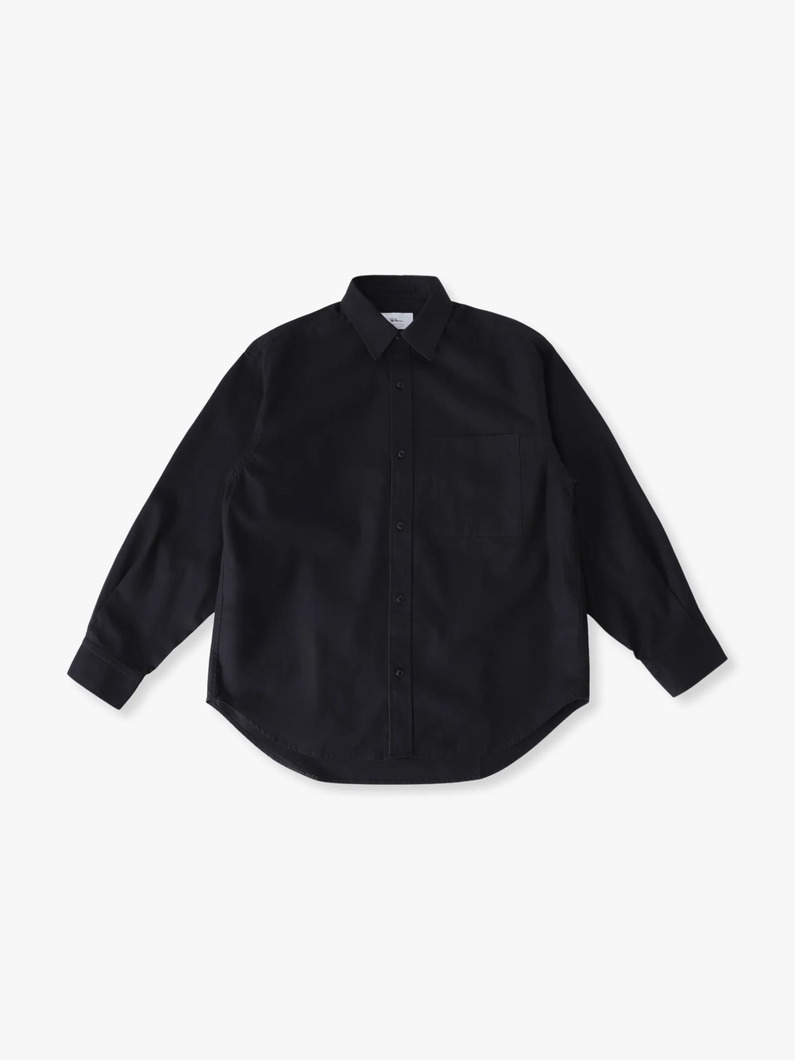 ウォッシュド ルーズフィット シャツ 詳細画像 black 3